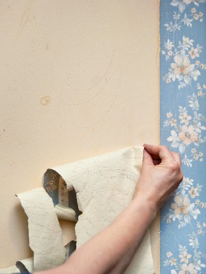 Wallpaper removal in DeLand, Florida by Fellman Painting & Waterproofing.