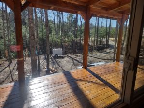 Deck Staining in Edgewater, FL Beautifully Stained White Oak (2)