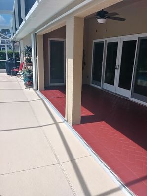 Beautiful Stained Pool Deck in New Smyrna, FL (1)