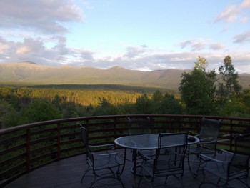 Home is a custom built by Arnold Fellman and custom painted by Fellman Painting & Waterproofing at Mt. Washington in NH
