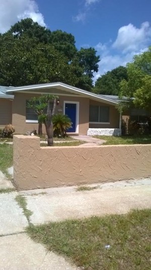 Stucco House Repainted 